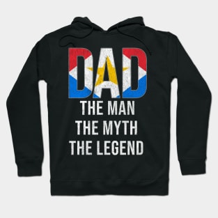 Saba Islander Dad The Man The Myth The Legend - Gift for Saba Islander Dad With Roots From Saba Islander Hoodie